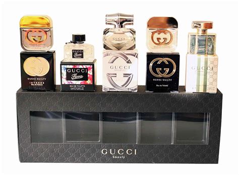 parfum miniaturen set gucci|Gucci mini perfume gift set.